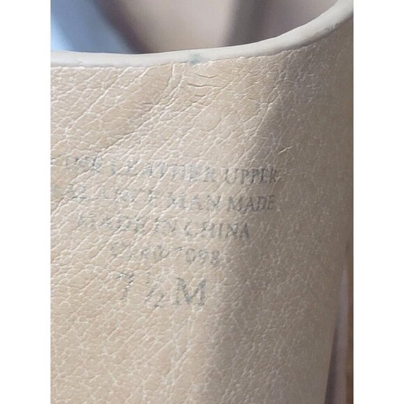 Splendid Women's Leather & Wood Sandal Heels Ankle Strap In Tan Size 7.5 M - Picture 10 of 12